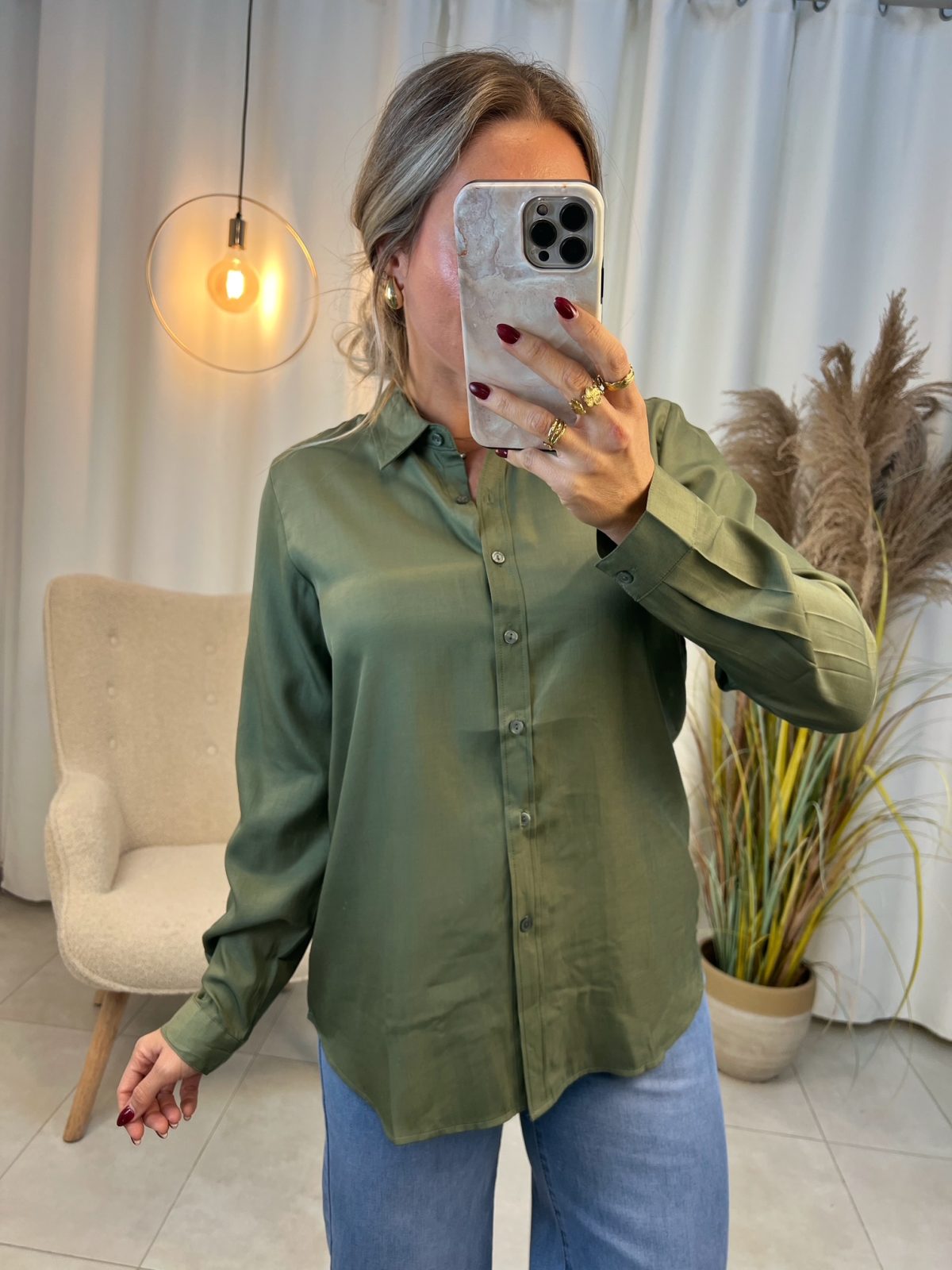 Camisa Botticelli Verde Safari