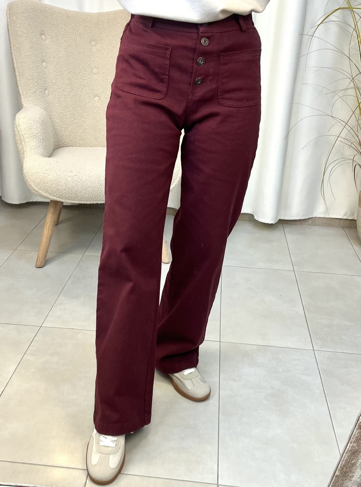 Pantalón Star Burdeos