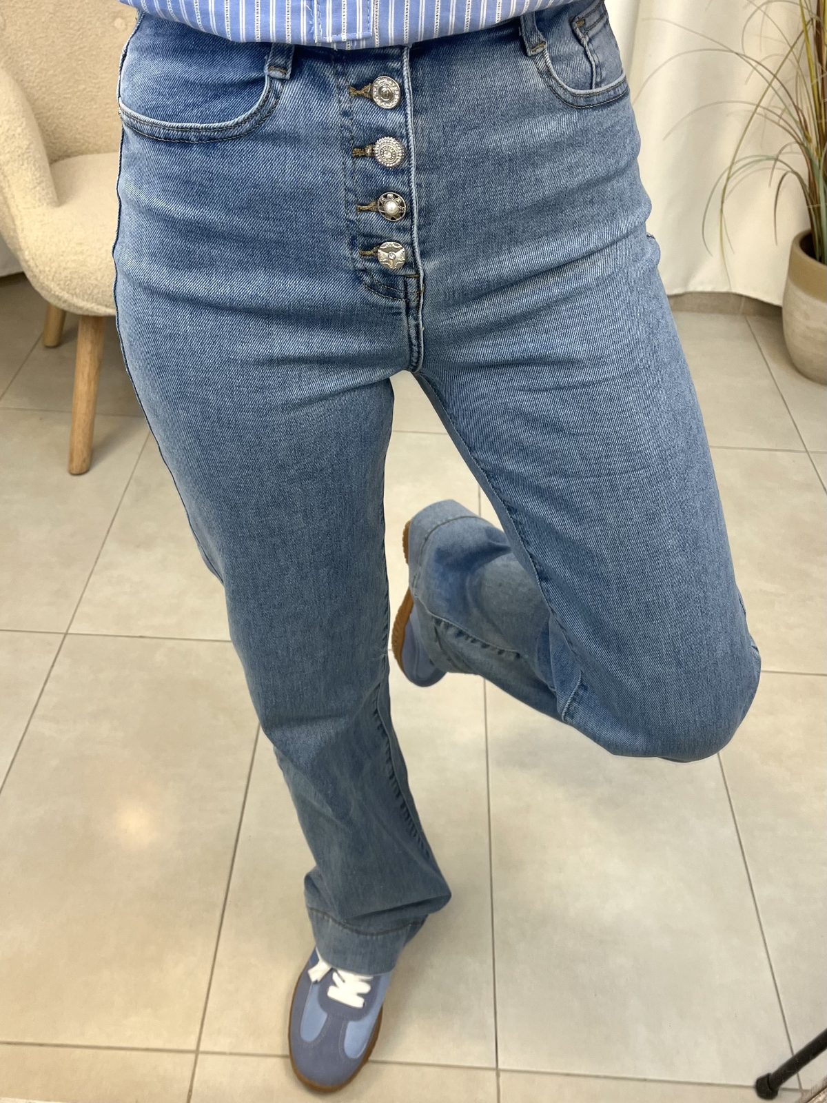 Jeans Botones Joya Denim 77910