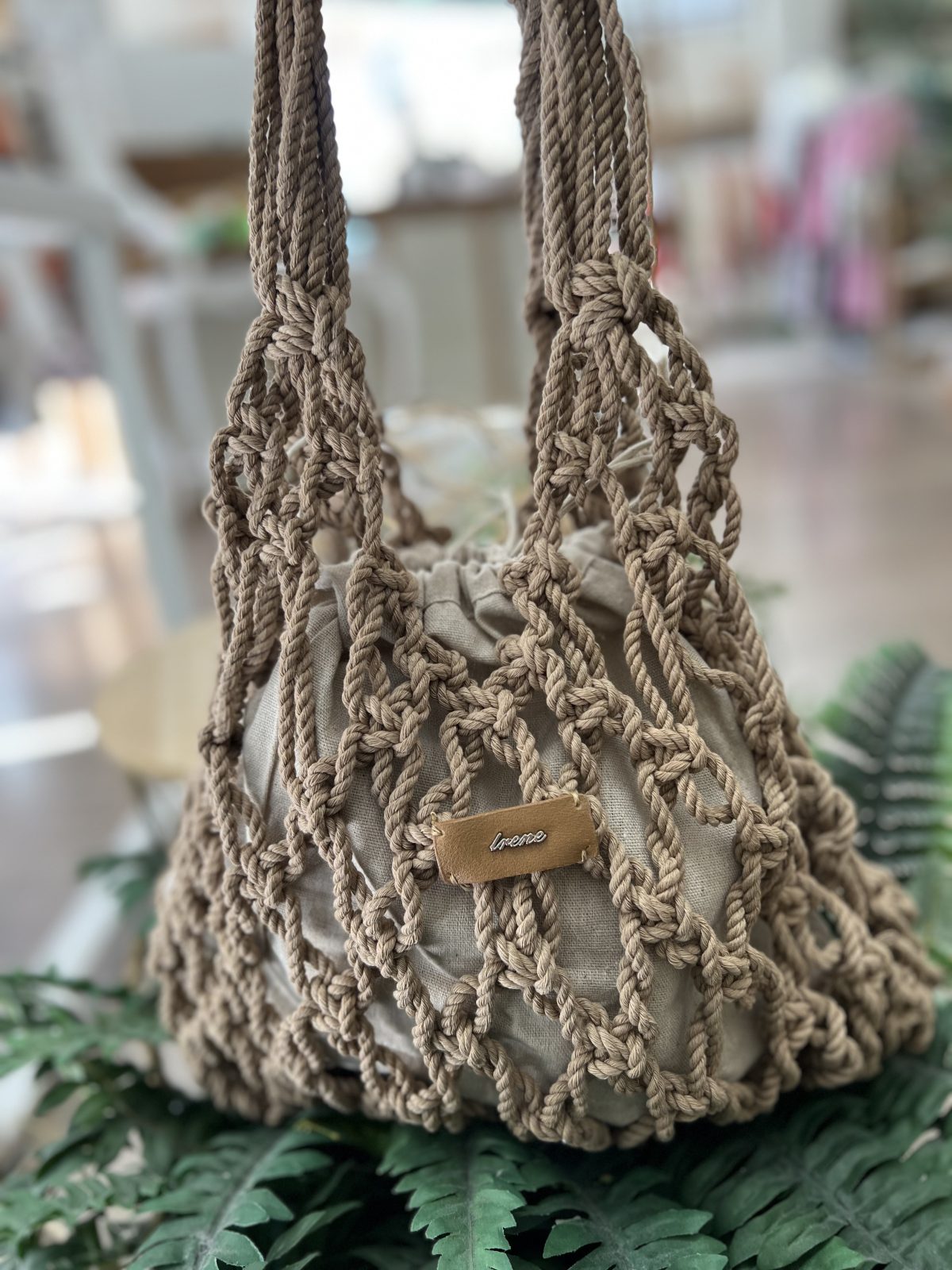 Bolso Saco Macramé