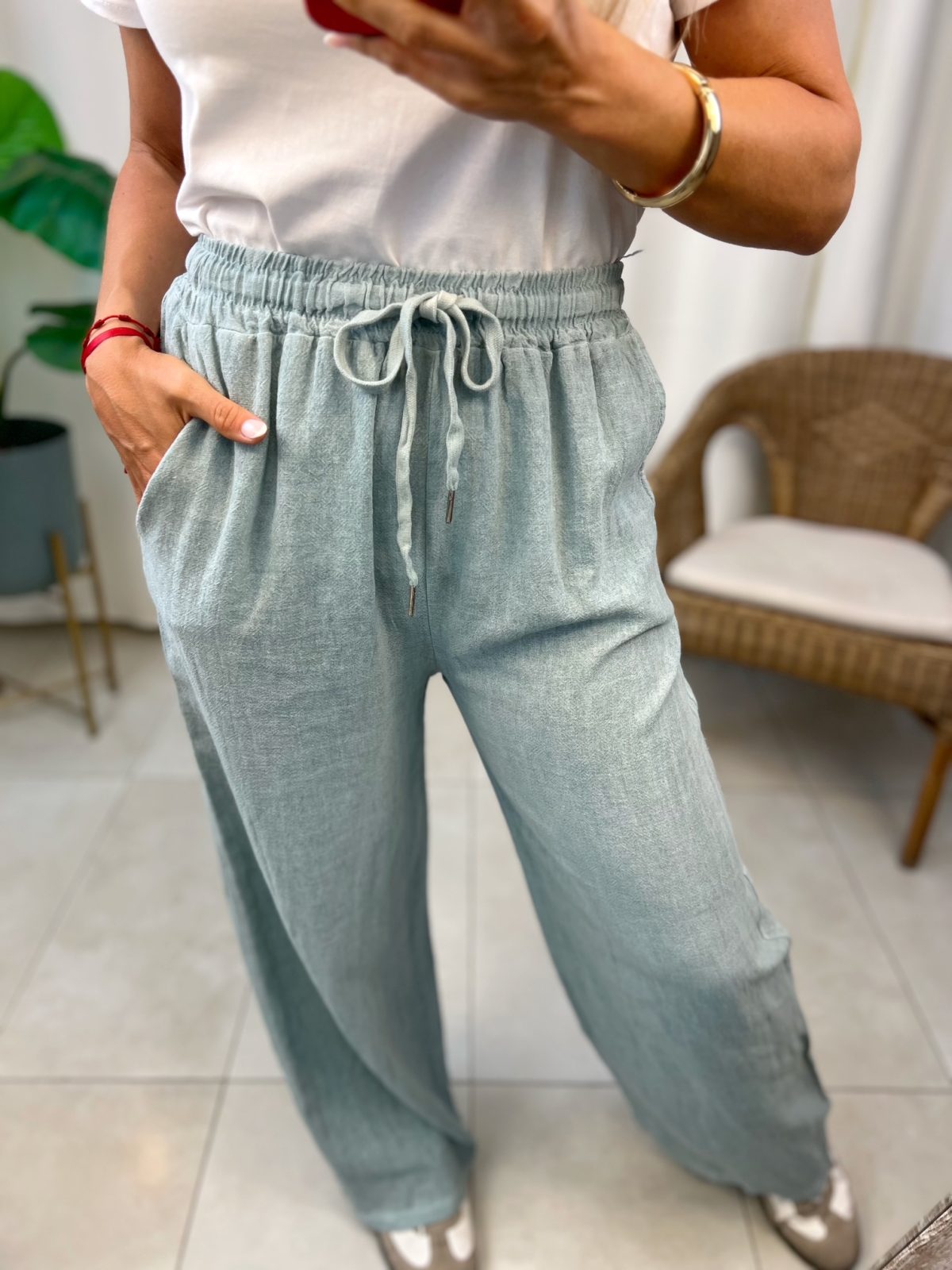 Pantalón Algodón Aguamarina - Imagen 5