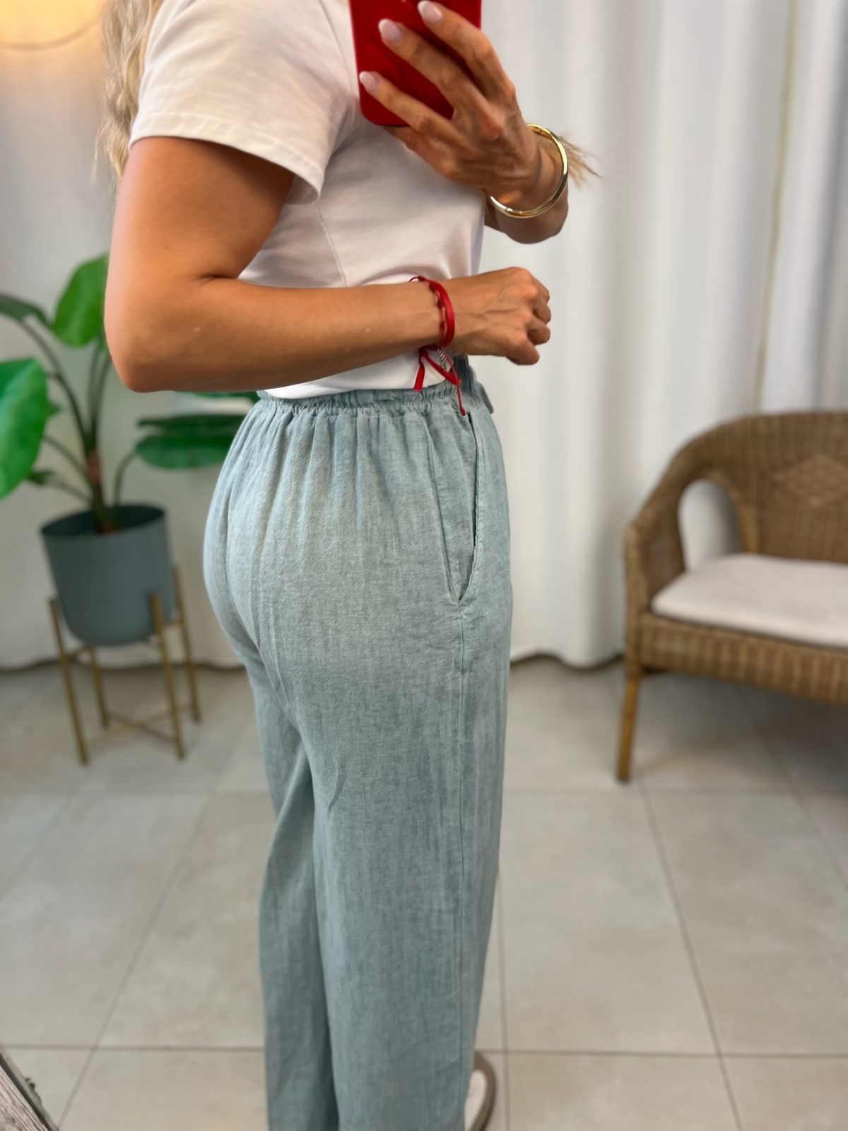 Pantalón Algodón Aguamarina - Imagen 6