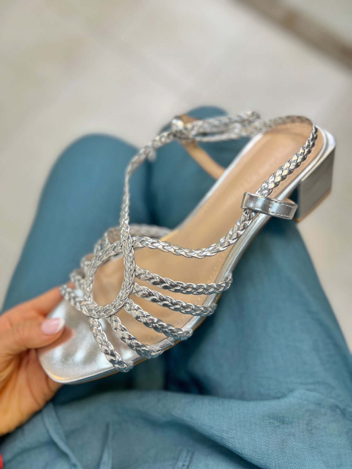 Cangrejera tacón Monique Plata