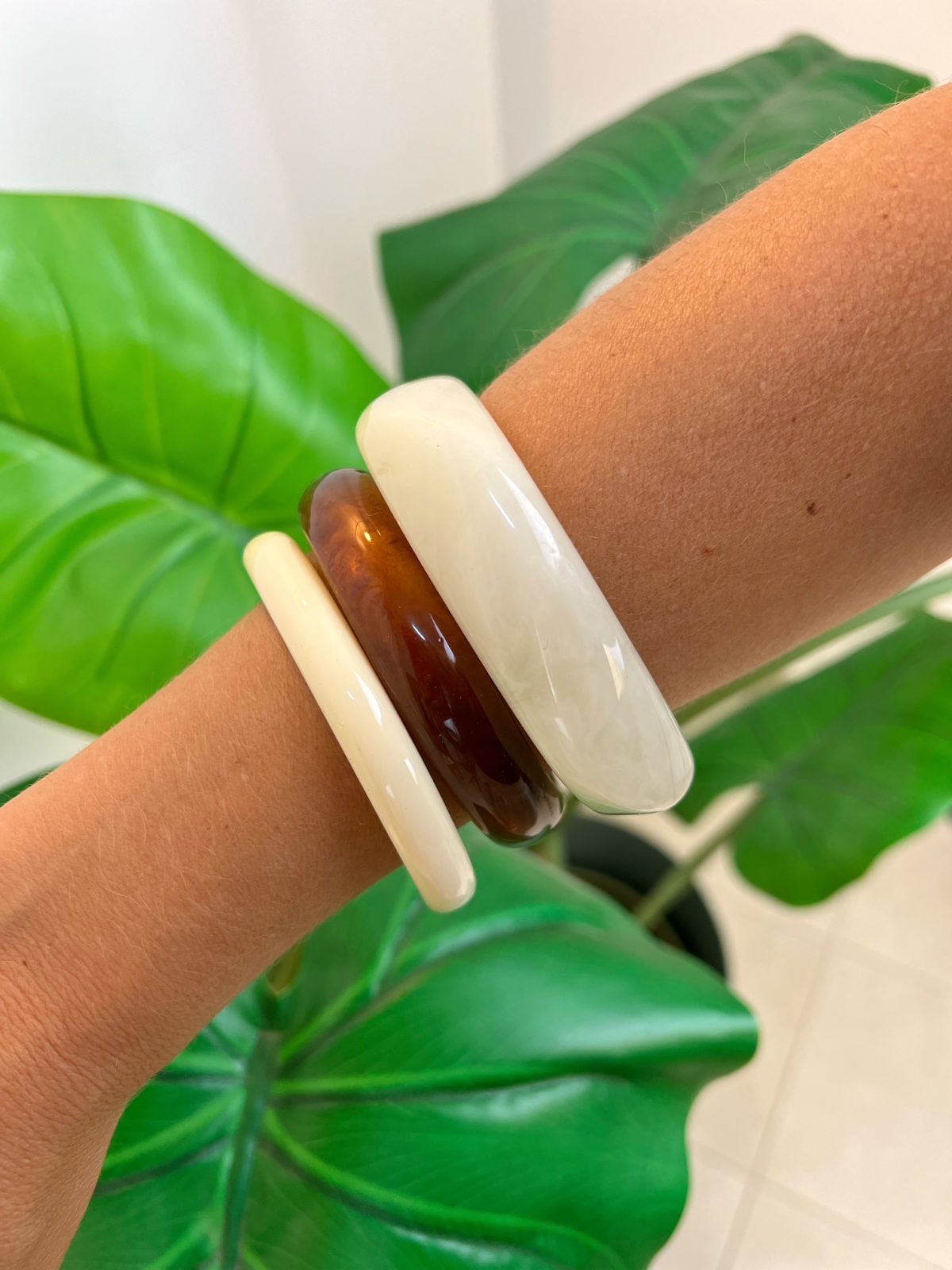 Pulsera Triple Resina