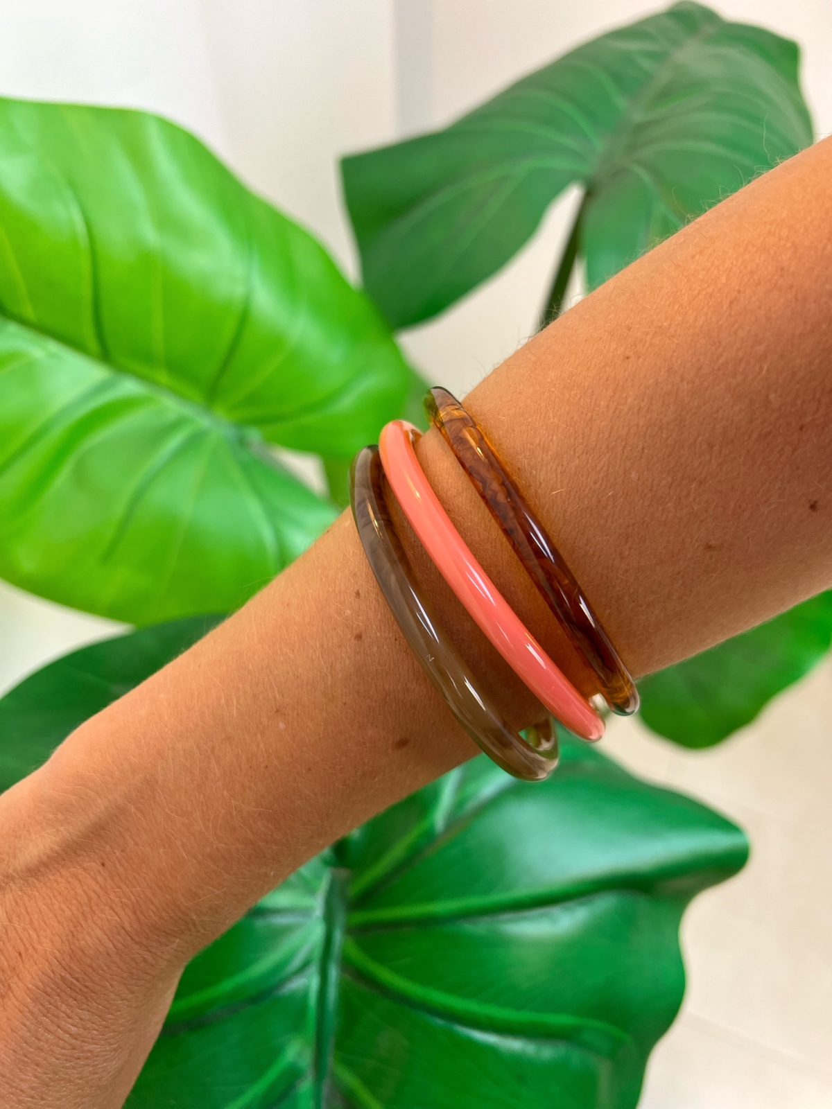 Pulsera Triple Rosa