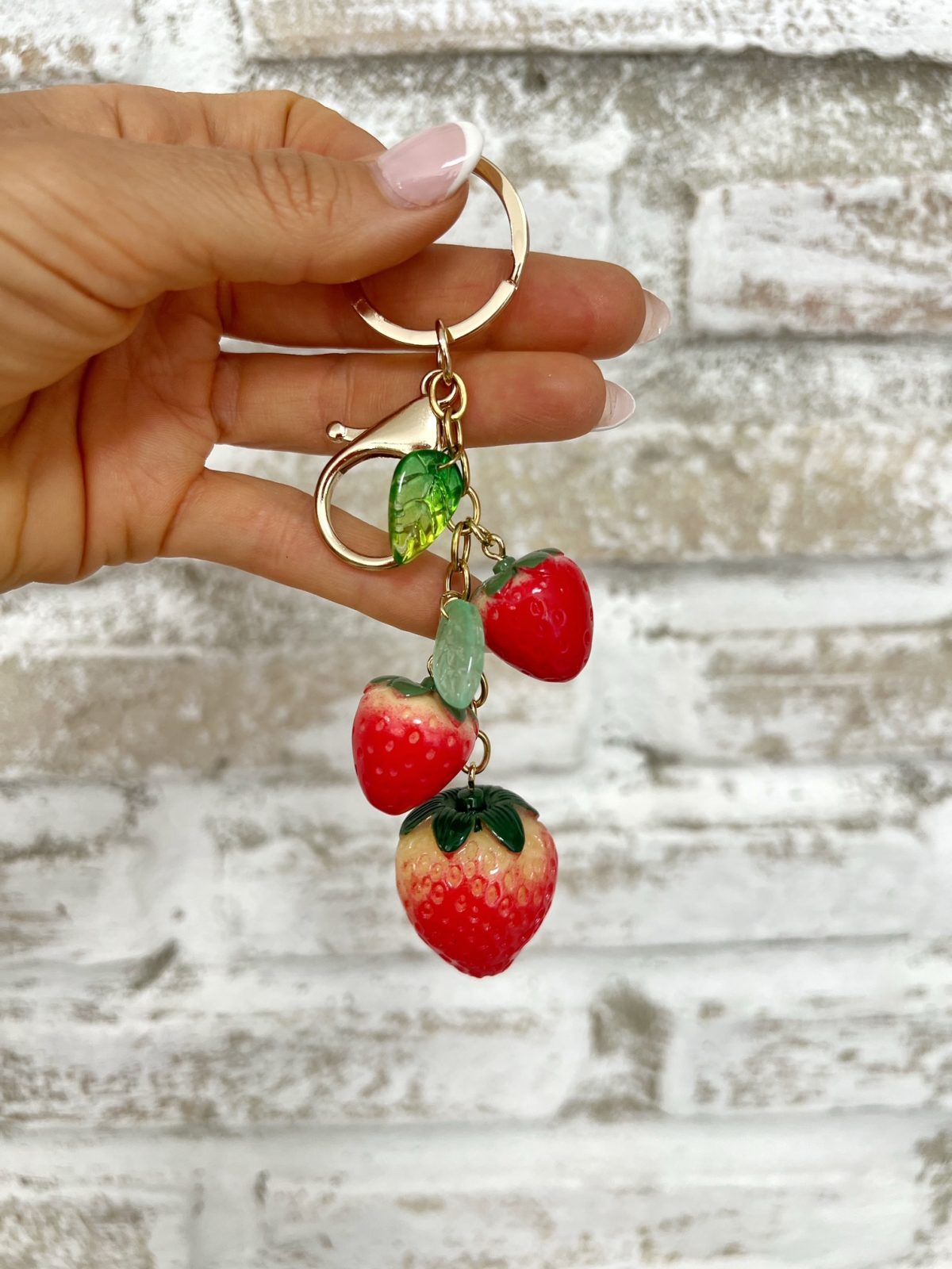 Colgante/Llavero Fresas