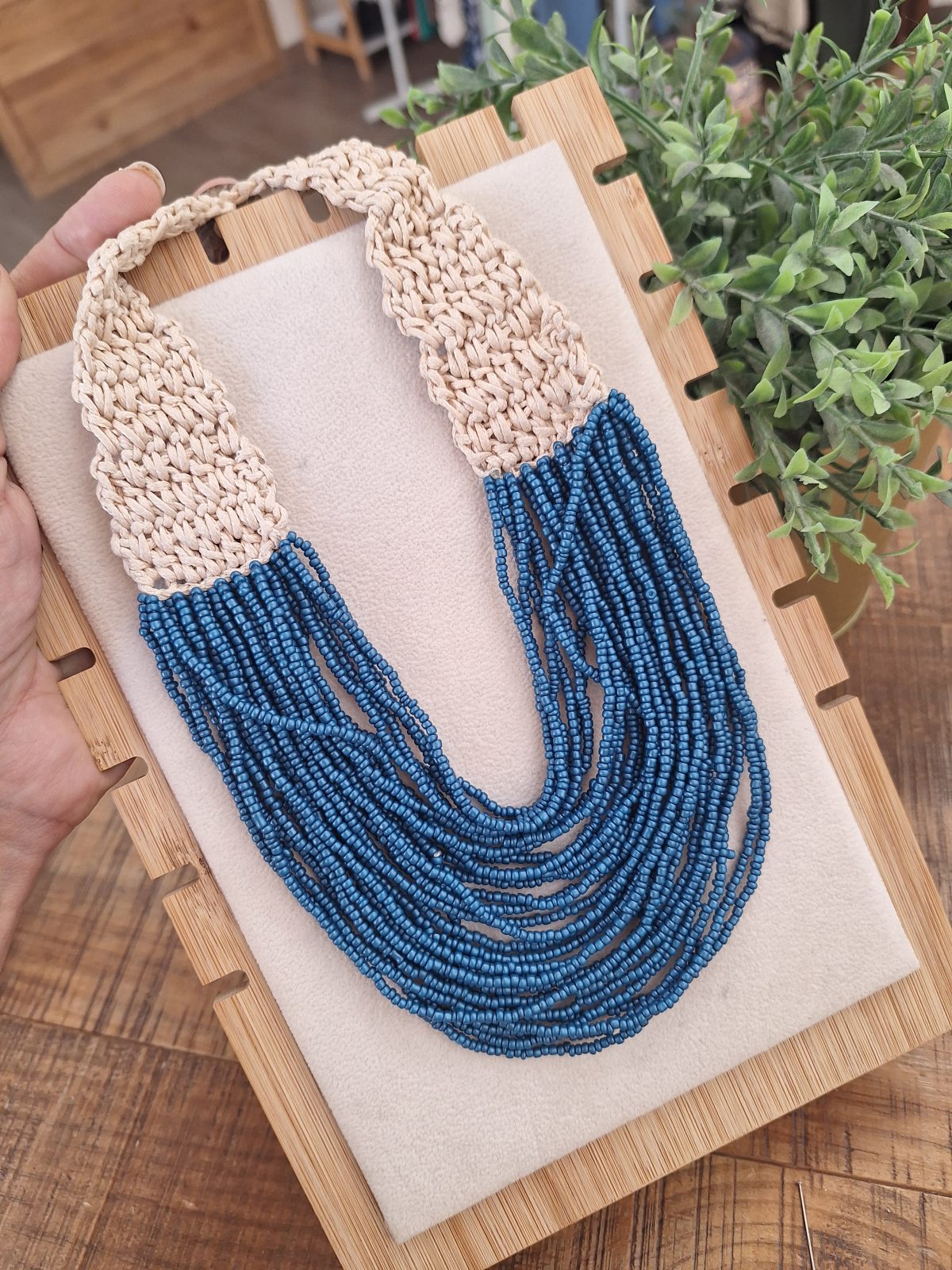 Collar Africa Azul