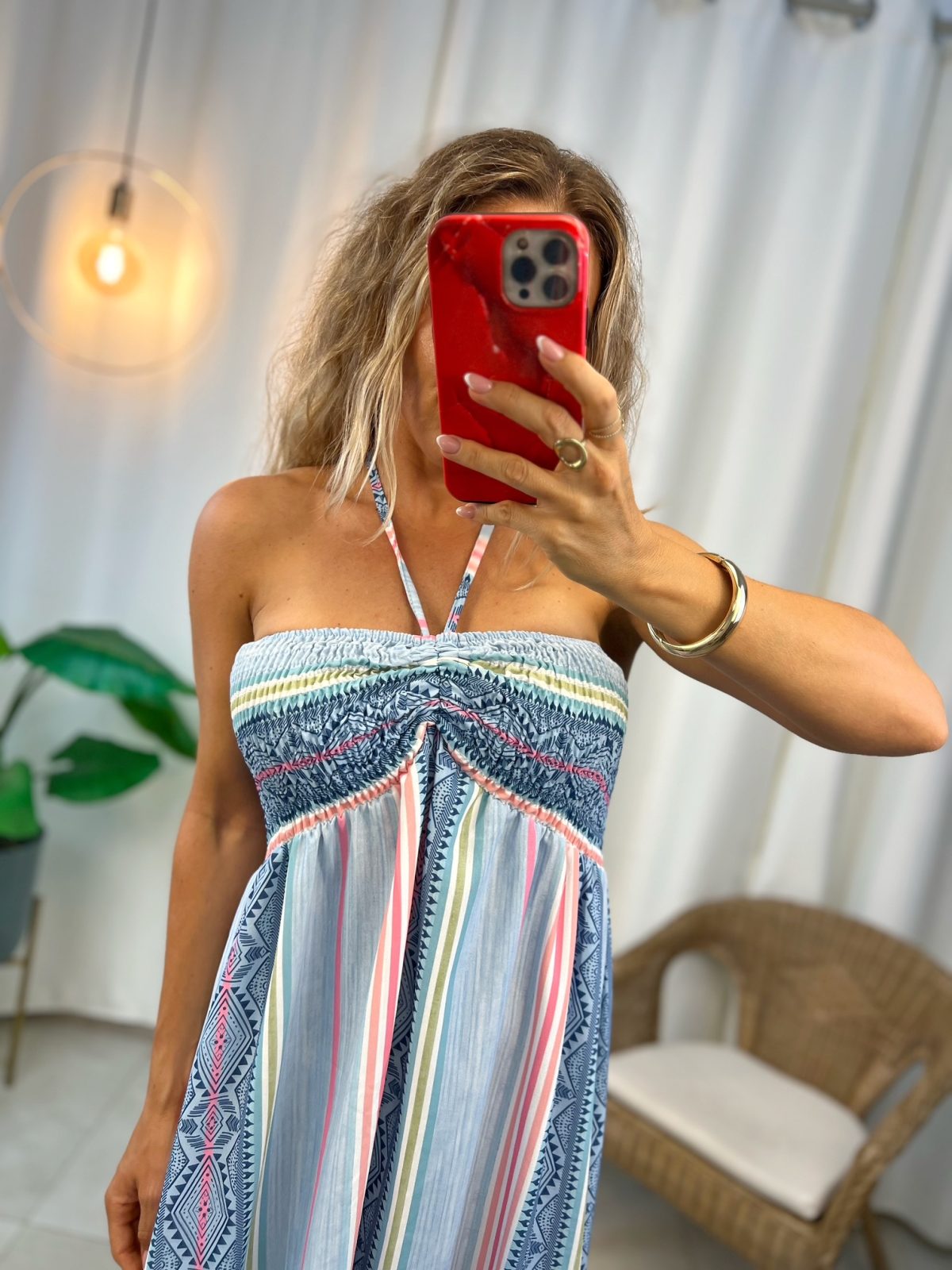 Vestido Cairo Celeste - Imagen 3