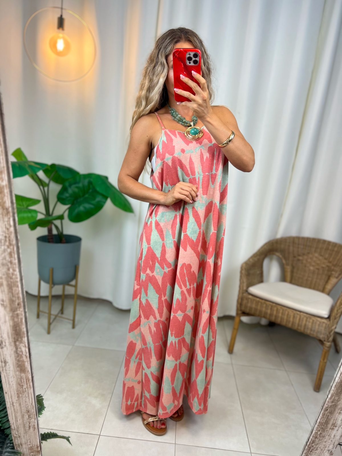 Vestido Papaya Coral