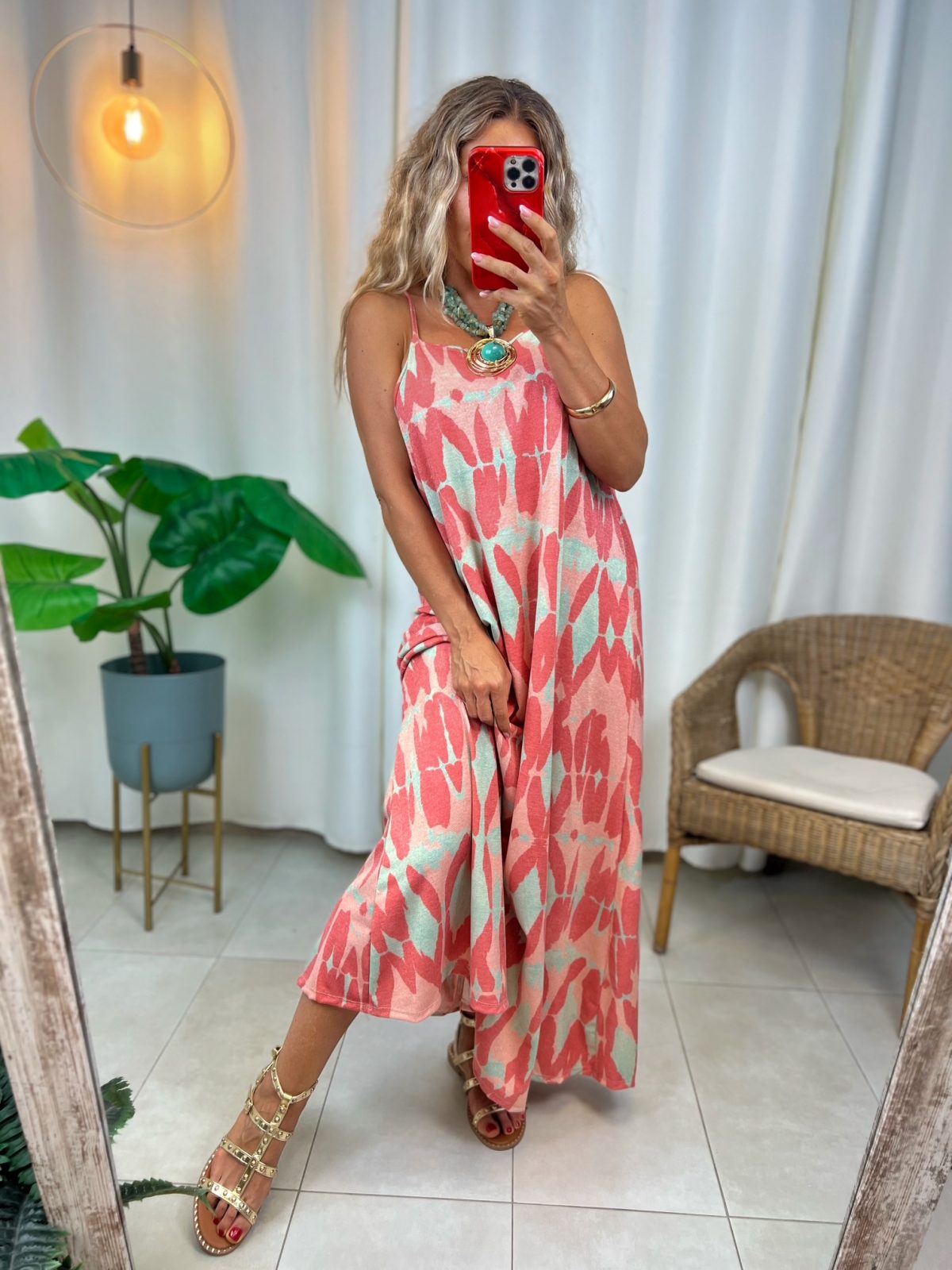 Vestido Papaya Coral - Imagen 3
