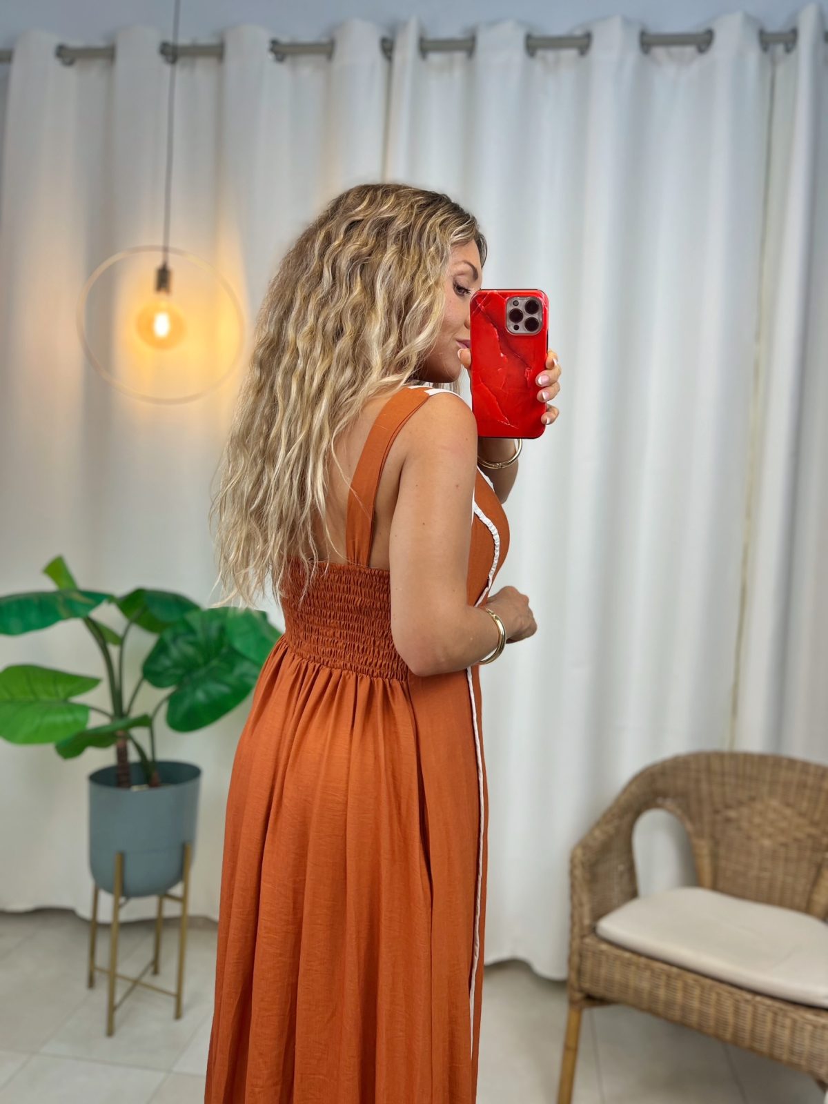 Vestido Sorella Teja - Imagen 6