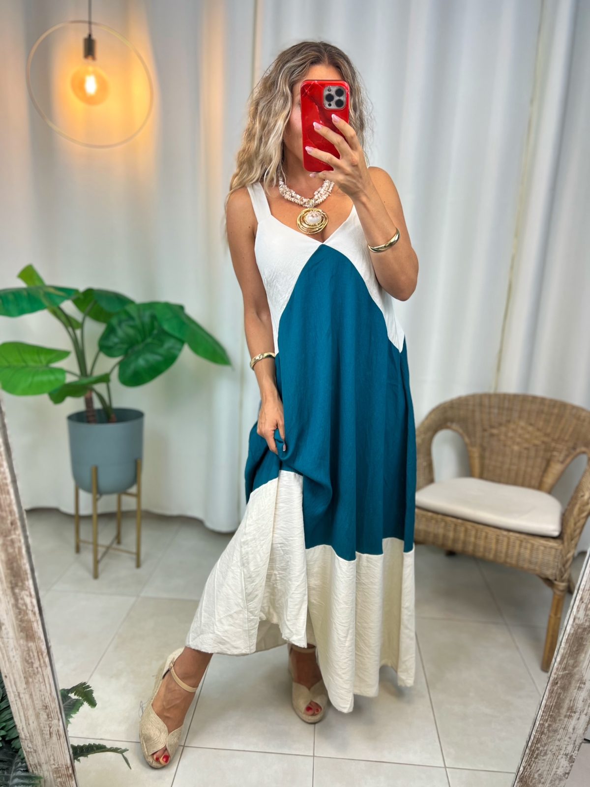 Vestido Atlanta Turquesa - Imagen 3
