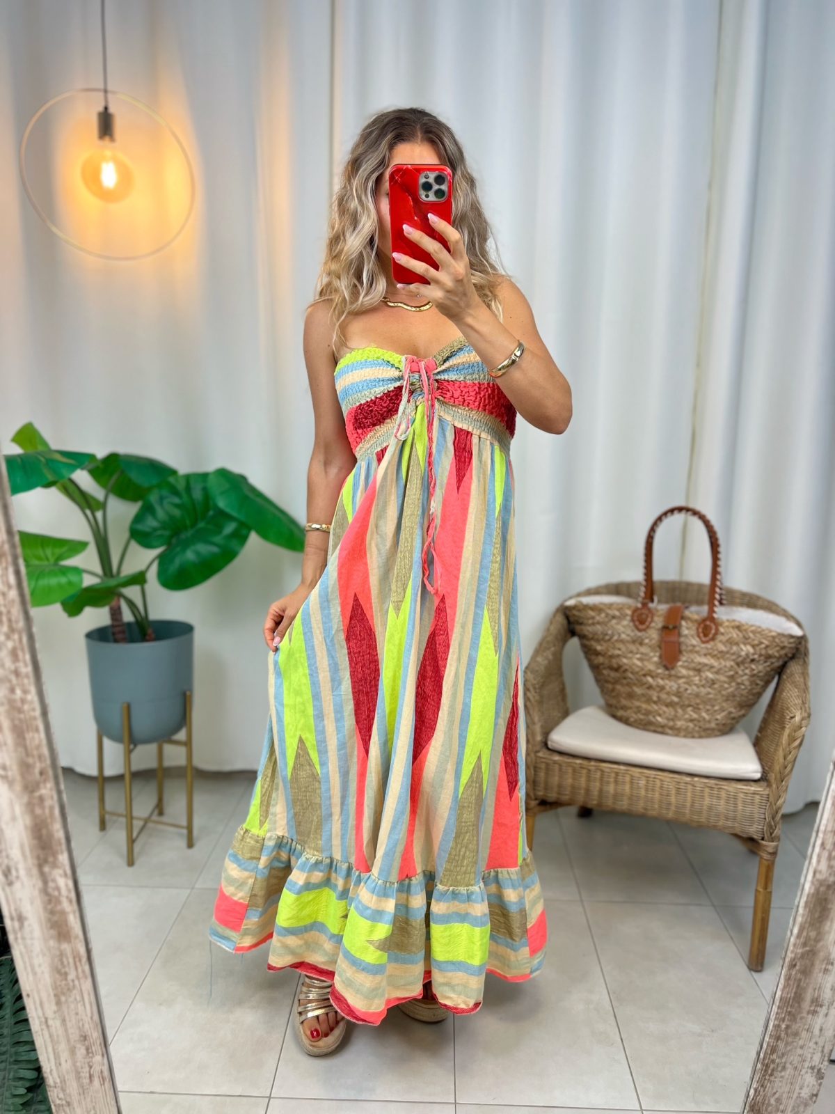 Vestido Índalo Beige - Imagen 3