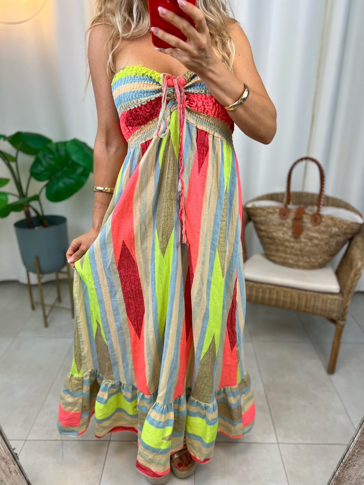 Vestido Índalo Beige - Imagen 4