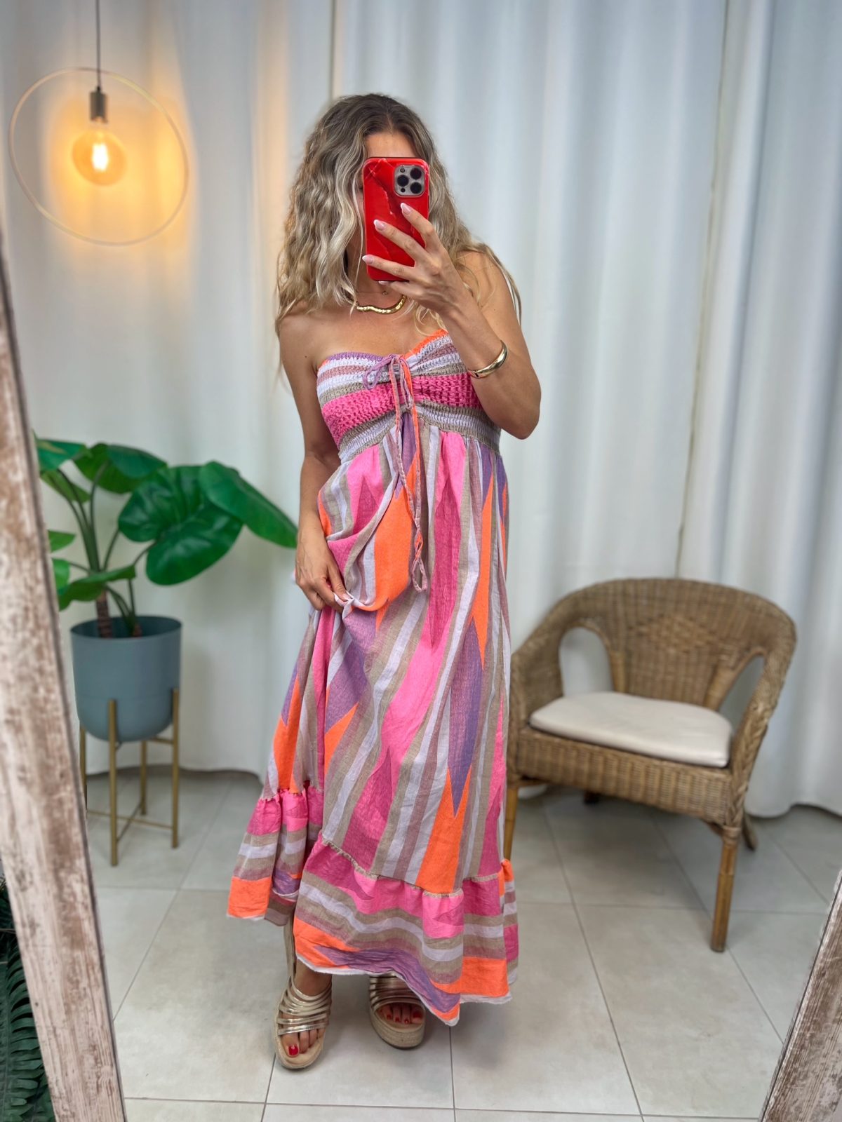 Vestido Índalo Rosa