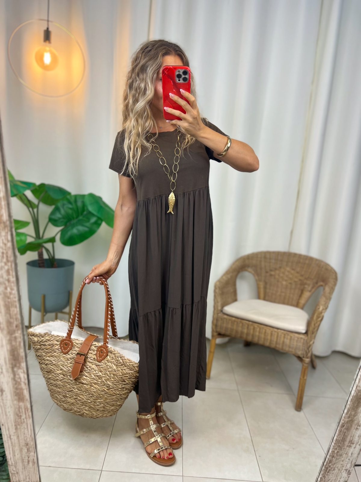 Vestido Ángel Marrón Chocolate - Imagen 5