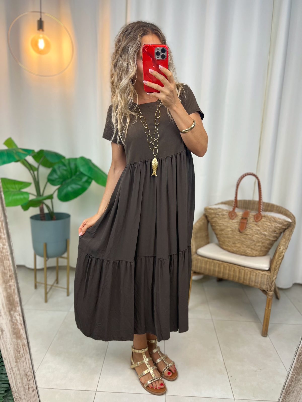 Vestido Ángel Marrón Chocolate - Imagen 4