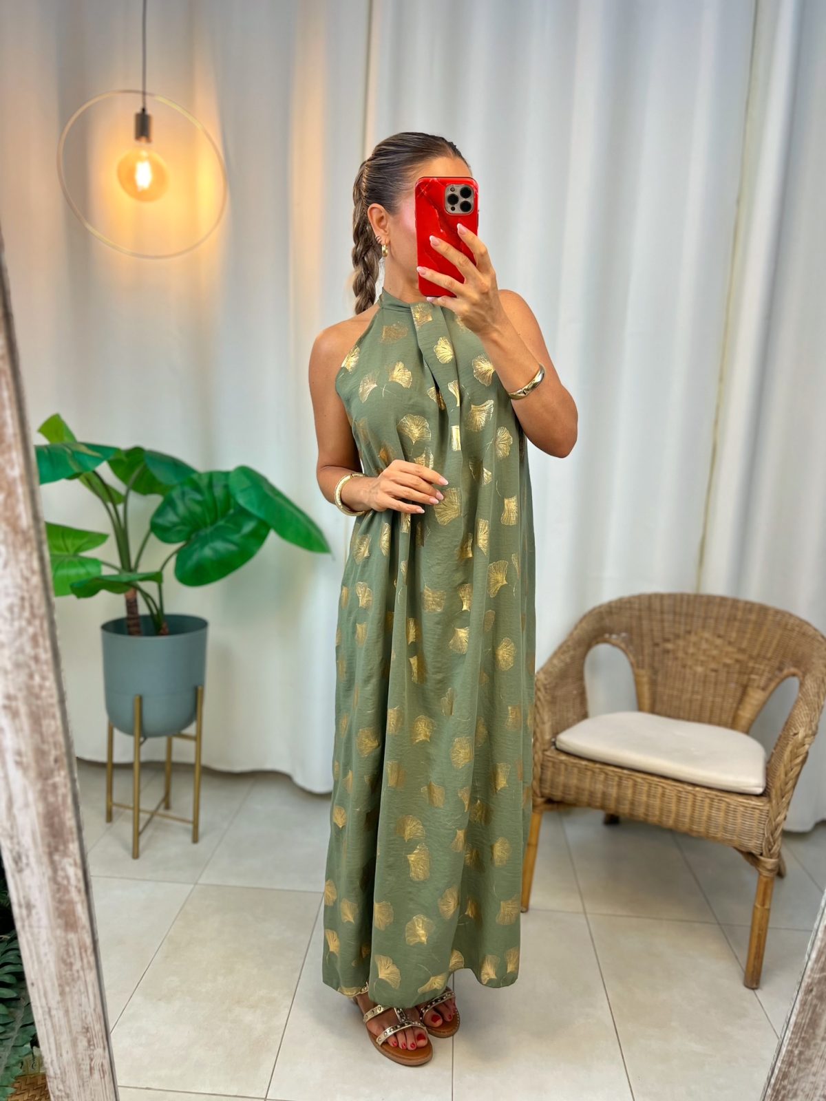 Vestido Ginkgo Verde - Imagen 4