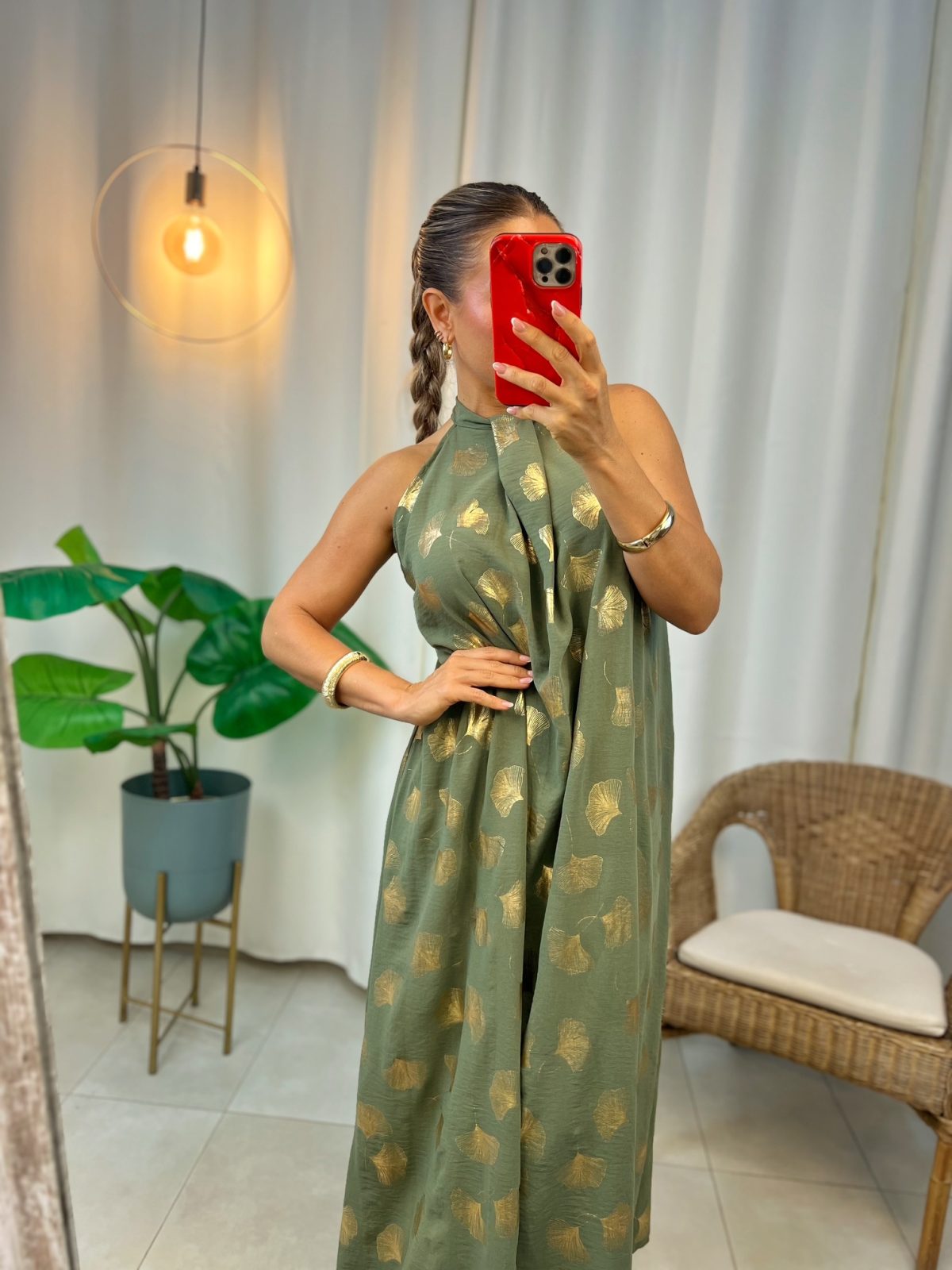 Vestido Ginkgo Verde - Imagen 6