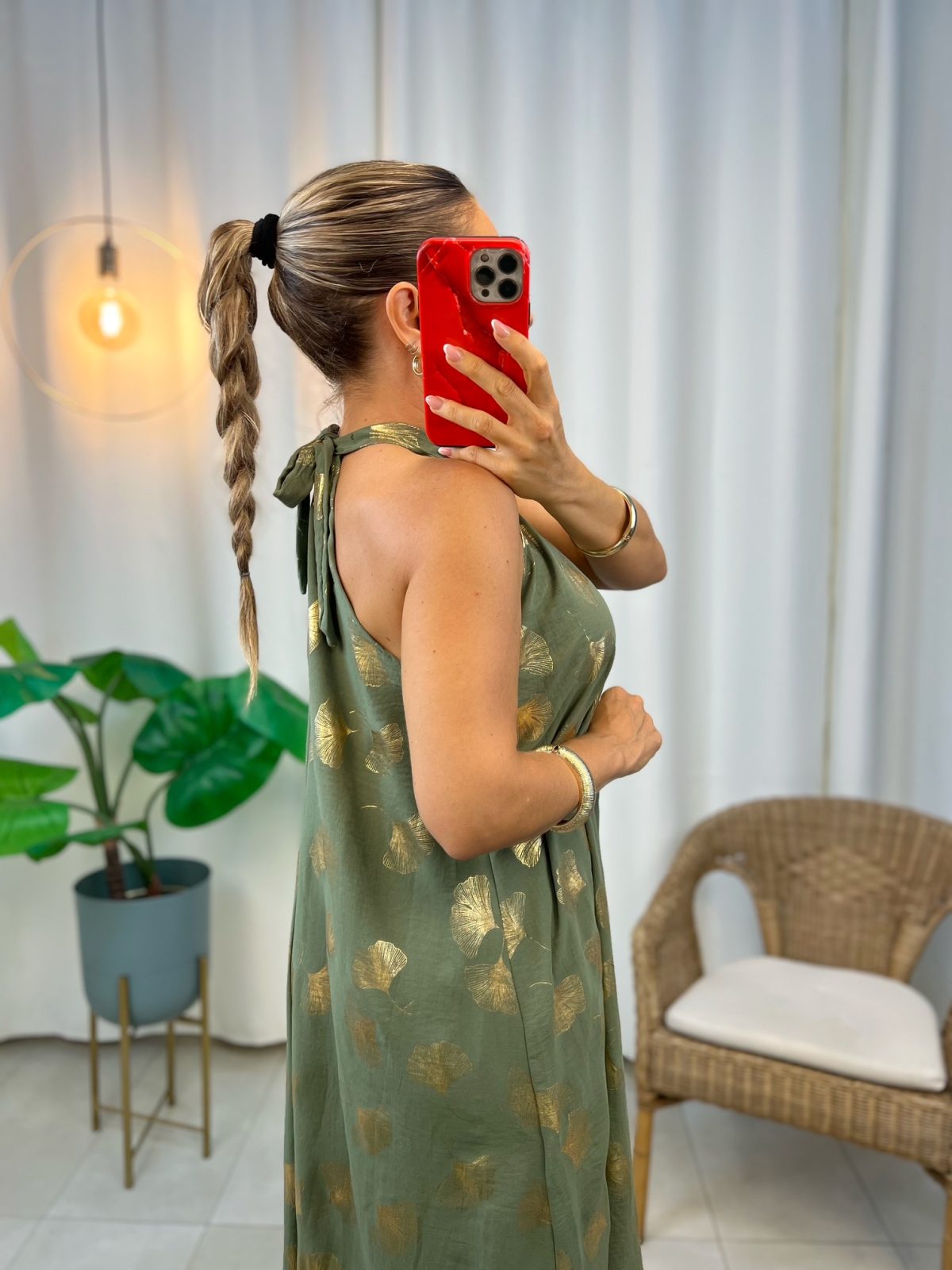 Vestido Ginkgo Verde - Imagen 5