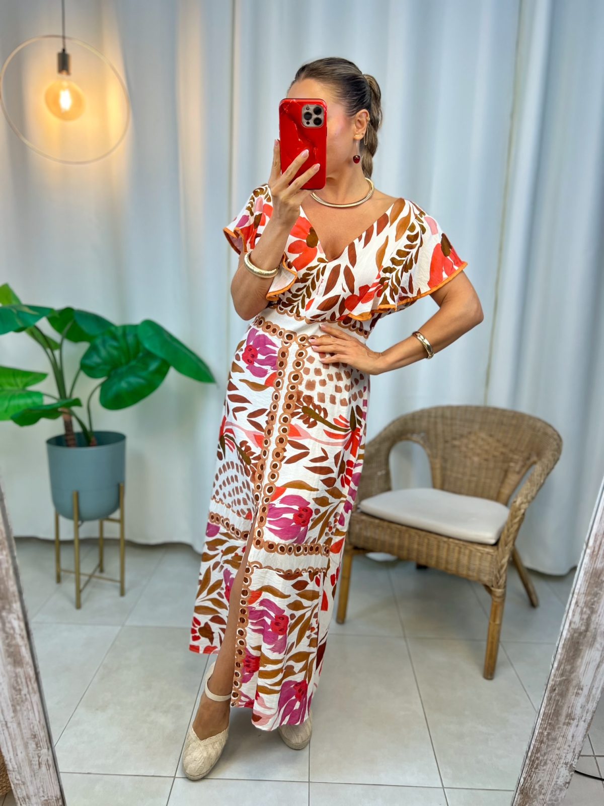 Vestido Copacabana Coral