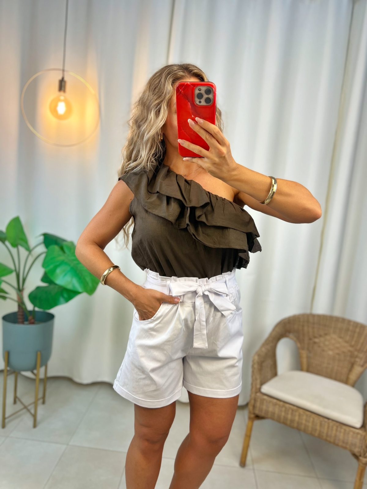 Blusa María Marrón Chocolate