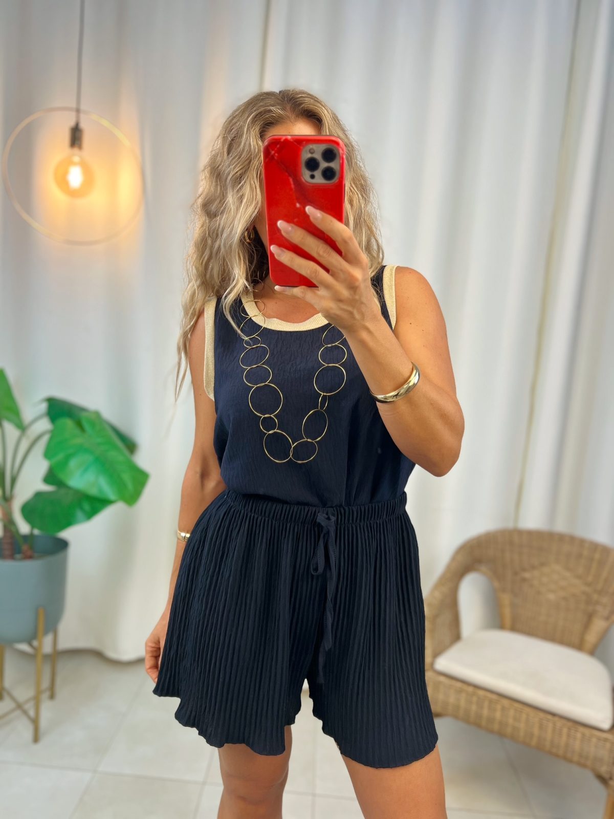 Blusa Olivia Azul Marino