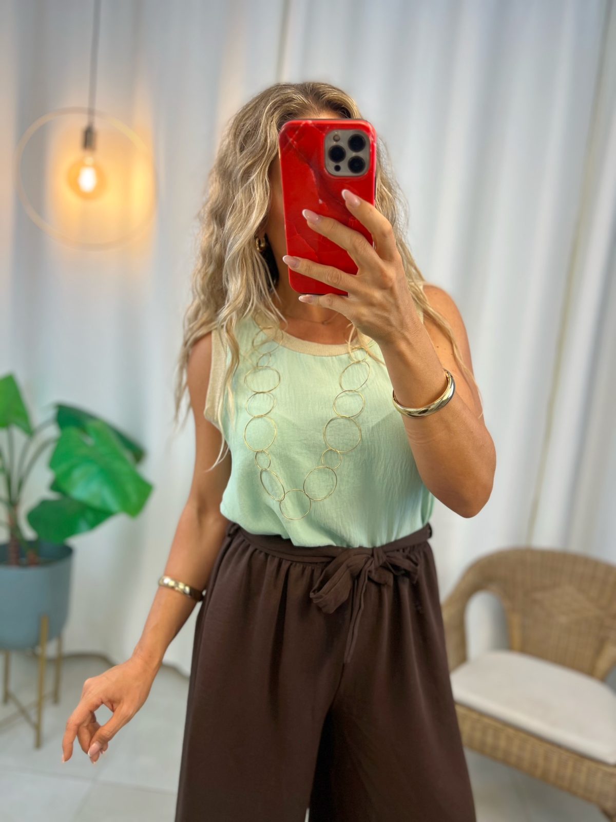 Blusa Olivia Verde Agua
