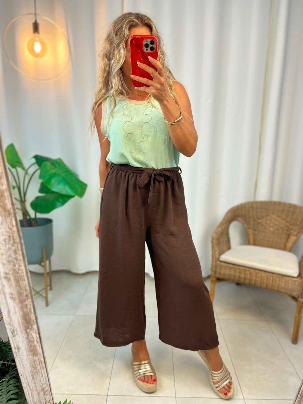 Blusa Olivia Verde Agua - Imagen 3