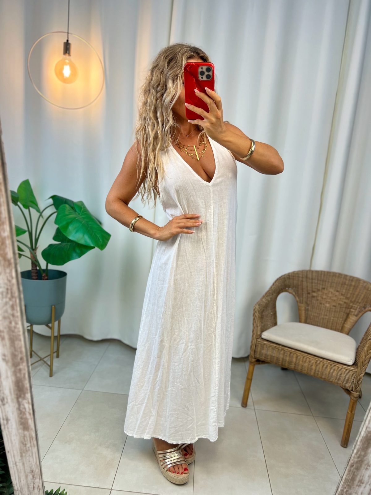 Vestido Cerdeña Blanco - Imagen 6