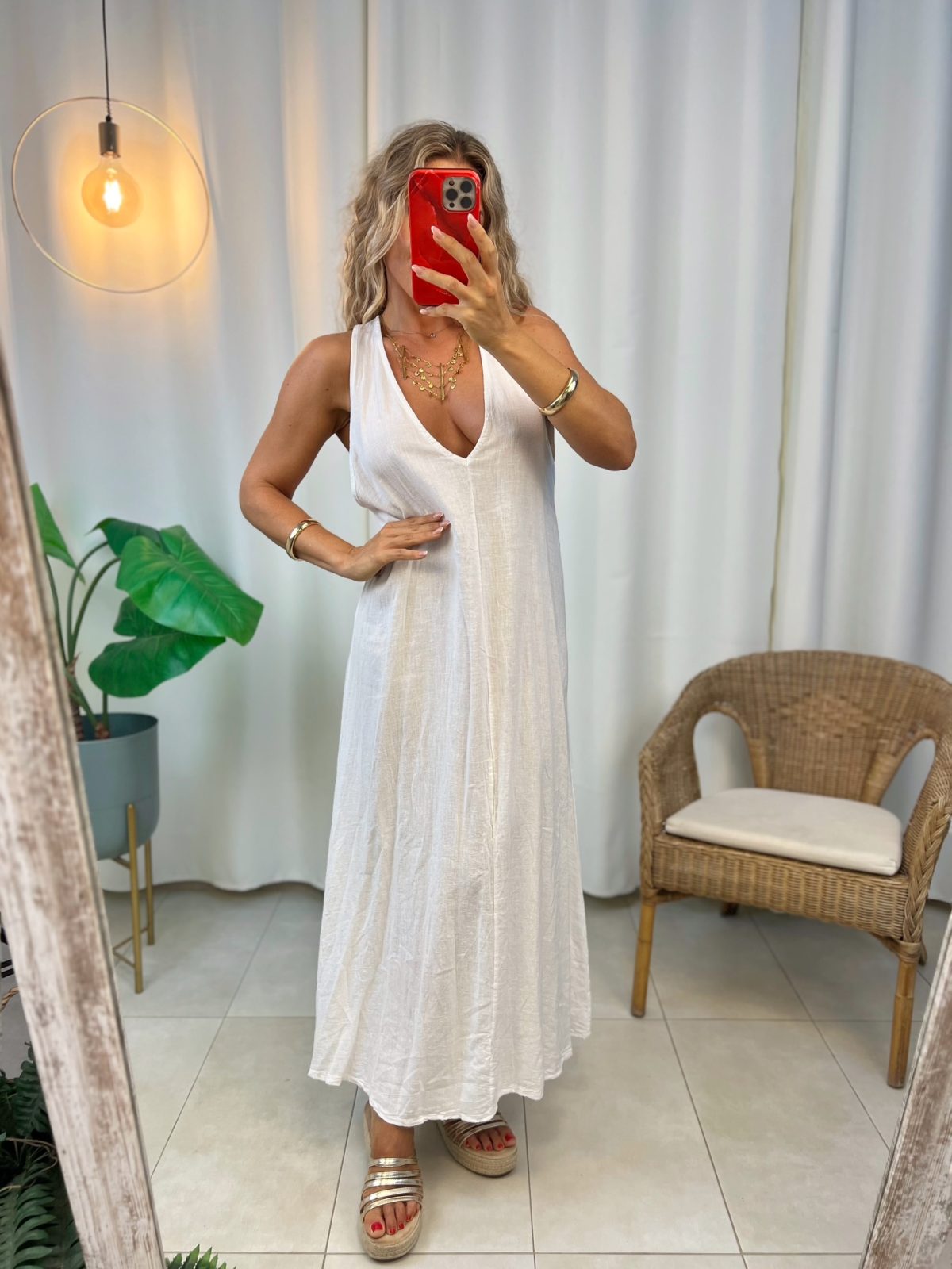 Vestido Cerdeña Blanco - Imagen 3