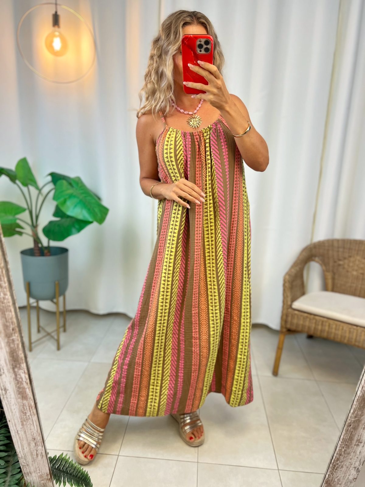 Vestido Azteca Marrón - Imagen 3