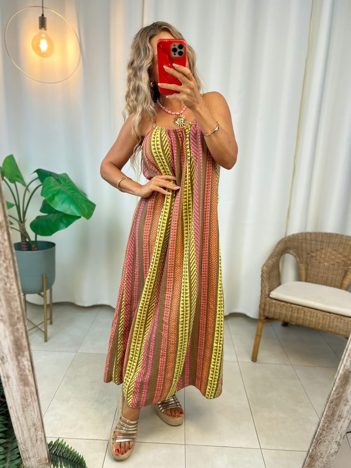 Vestido Azteca Marrón - Imagen 4