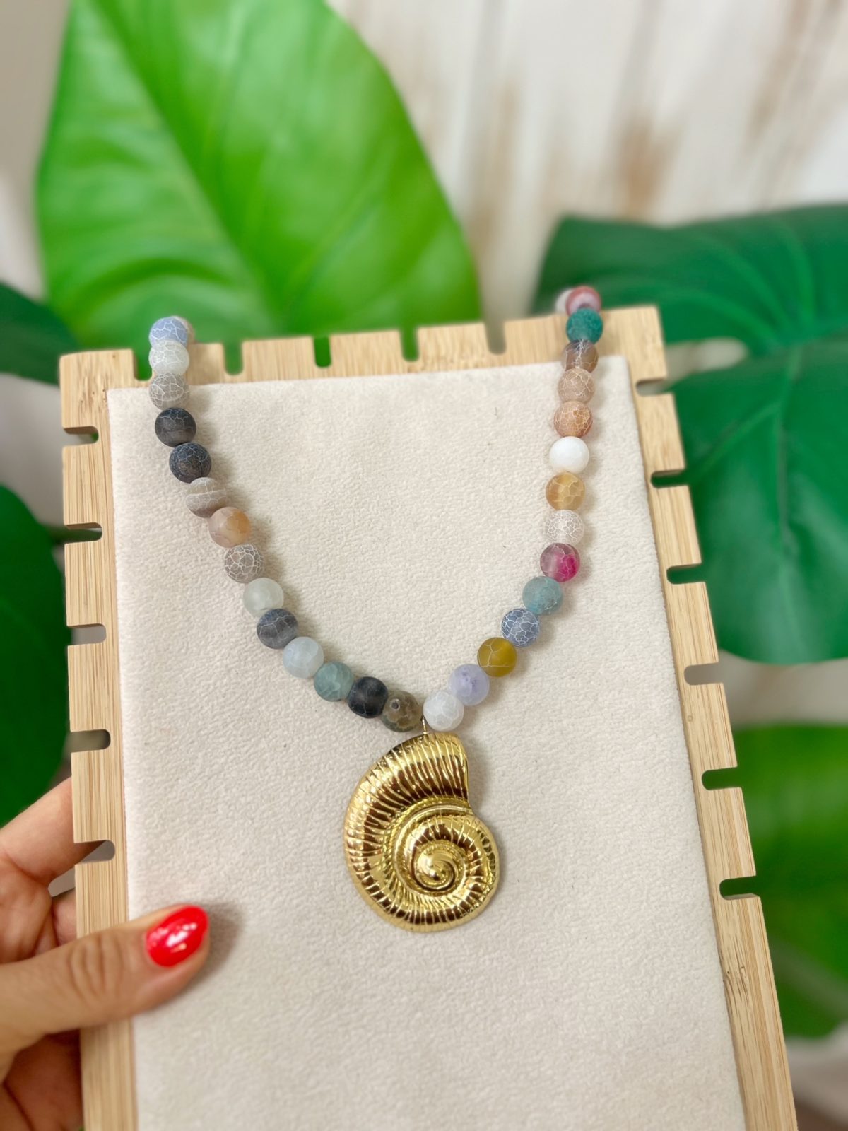 Collar Piedras Nautilus Multicolor