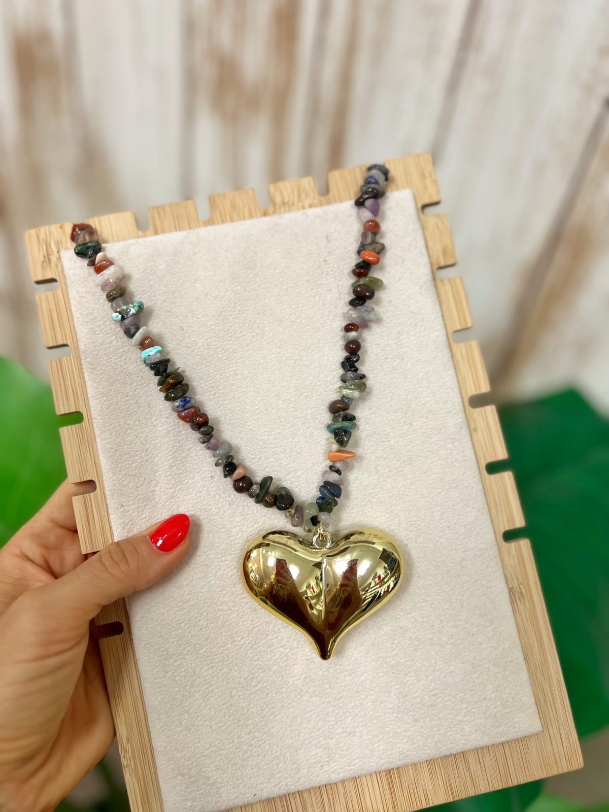 Collar Cuore Piedras Multicolor